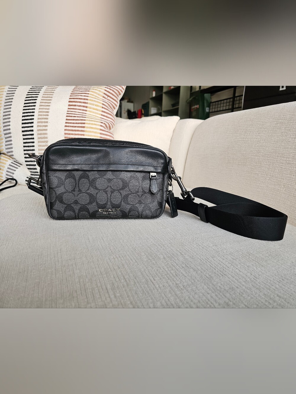 Coach Black Signature Crossbody Bag